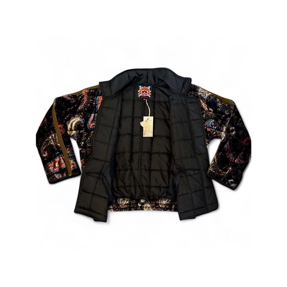 Johnny Was Dolman Quilted Velvet Jacket - Picture 7 of 16